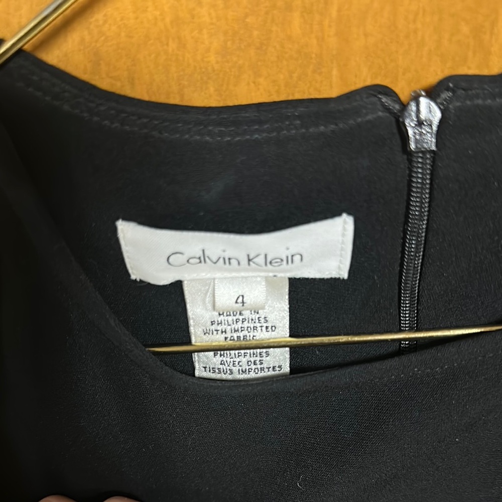 Calvin Klein, Super Stretchy, Solid Black, Zip Up… - image 2